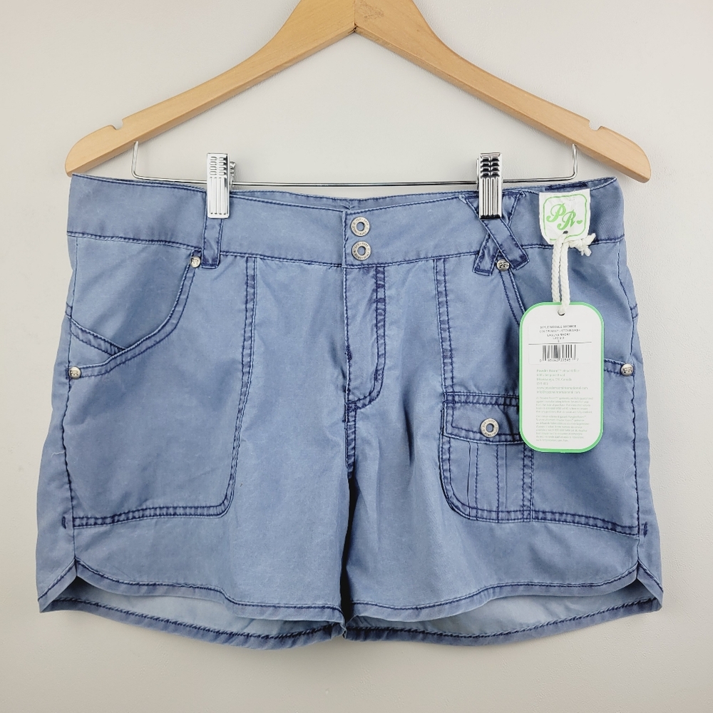 Powder Room Ladies size 9 Laguna Shorts Navy Stonewash New with Tags
